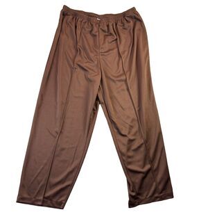 LBW Knits Pants Womens 33x28 Brown Elastic Waist Pull On Comfort Office Career